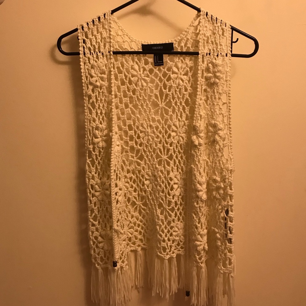 Forever 21 fringe vest